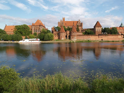 moat (dry), drawbridge,