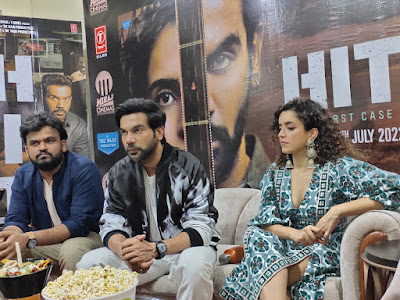 Actor-Rajkummar-Rao-and-Sanya-Malhotra-arrived-in-Jaipur-for-the-promotion-of-the-film-Hit-The-First-Case