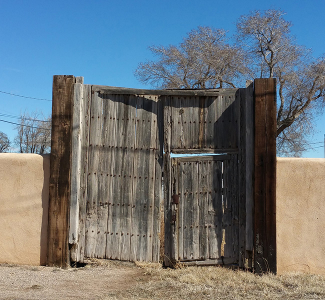 Old Wooden Doors in Mountainair, New Mexico