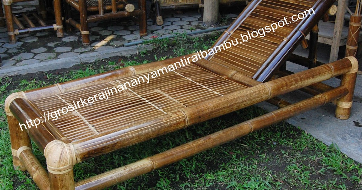 JUAL KURSI MALAS Jual kerajinan  bambu  kerajinan  bambu  