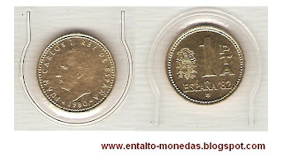 1 peseta españa mundial juan carlos I 1980