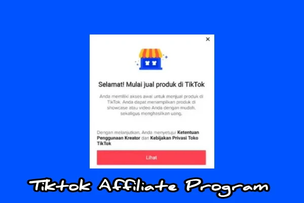 cara daftar tiktok affiliate program