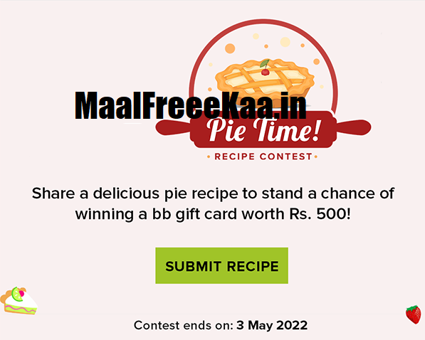 Share pic time recipe contest and win prize