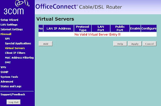 Configurar Virtual Server no 3Com