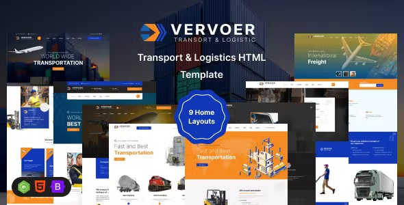 Best Logistics & Transportation HTML Template