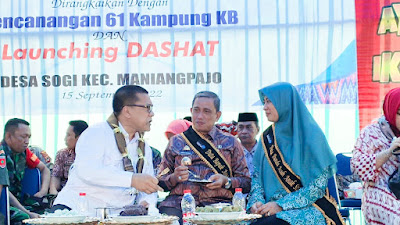 Tekan Stunting, BKKBN Bersama Pemkab Wajo Canangkan Kampung KB dan Luncurkan Dashat 