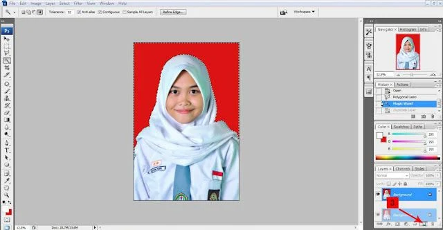 Cara Mengganti Background Pas Foto