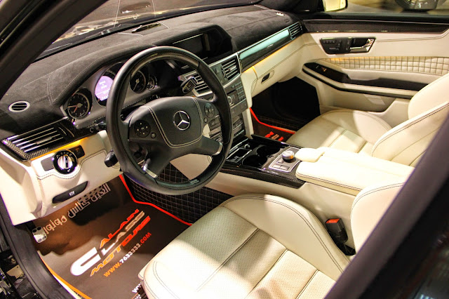 brabus e v12 black baron interior