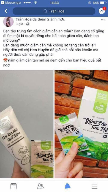 530k - Giảm cân tan mỡ x2 Nấm - Hoài Thương Organic