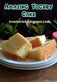 Amazing Yogurt Cake Recipe @ treatntrick.blogspot.com