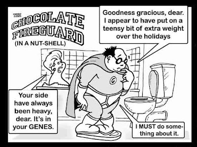 Cartoon chocolate fireguard