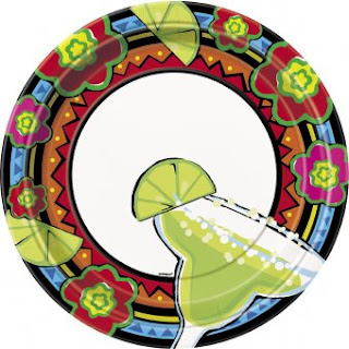 Mexican Margarita Paper Plate