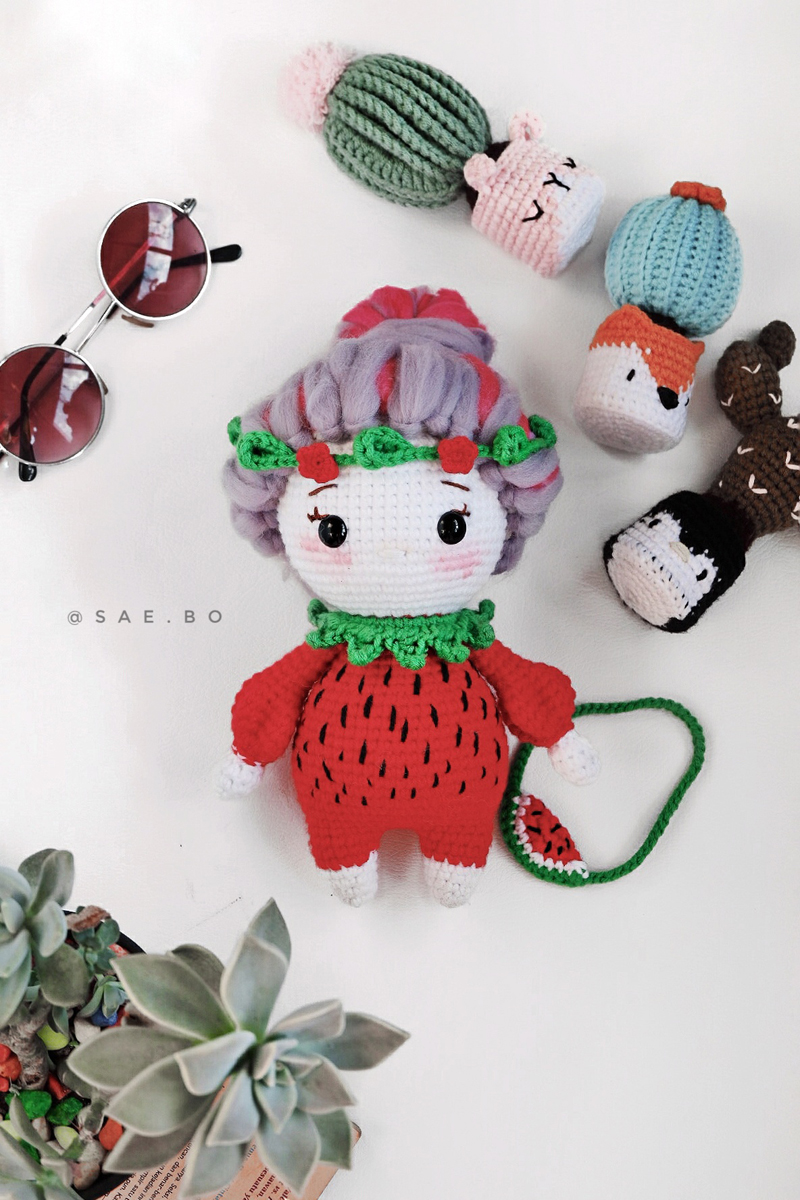 DESIGNED BY SAE.BO : AMIGURUMI WATERBERRY GIRL