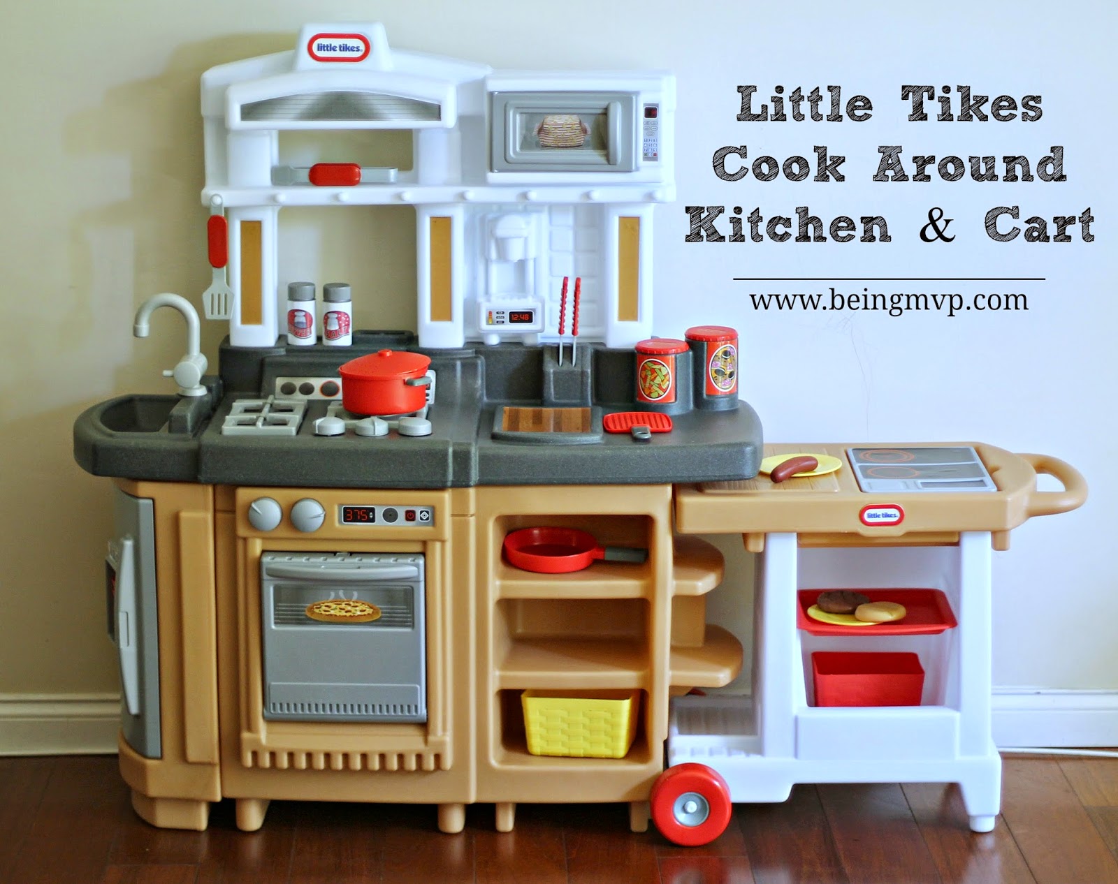 Being MVP Little Tikes Cook Around Kitchen Cart Giveaway