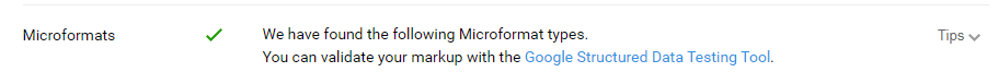 Thêm cấu trúc Microformat types markup