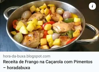 Receita de Frango na Caçarola com Pimentos – horadabuxa
