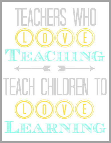 Printable Teacher Appreciation Quote from Blissful Roots
