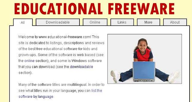 Le site du jour : Educational Freeware