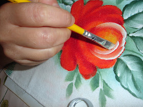 pintura em tecido como fazer rosas