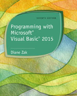 Solutions for Programming with Microsoft® Visual Basic® 2015, 7th E by Zak Programming Microsoft Visual Basic 2015 7e Zak Solutions