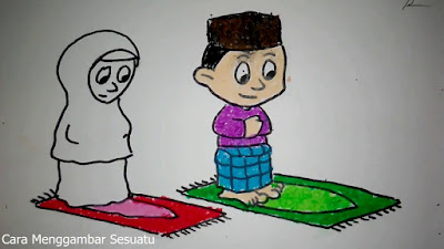 Gambar Kartun Muslimah Sholat