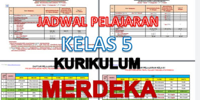 Jadwal Pelajaran Kelas 5 Kurikulum Merdeka Jenjang SD/MI