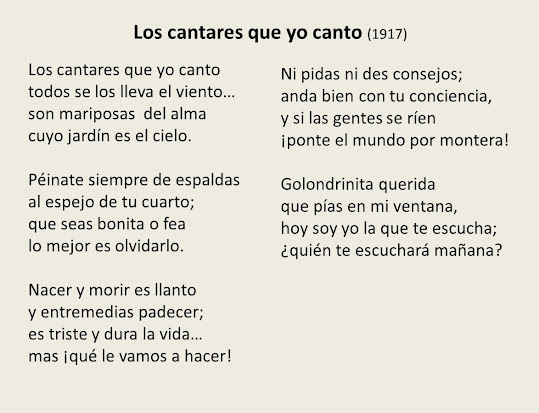 Cantares que yo canto - letra