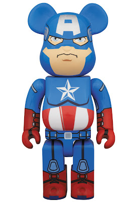 Captain America The Avengers 400% Be@rbrick Vinyl Figure by Medicom