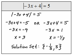 OpenAlgebra.com: Absolute Value Equations