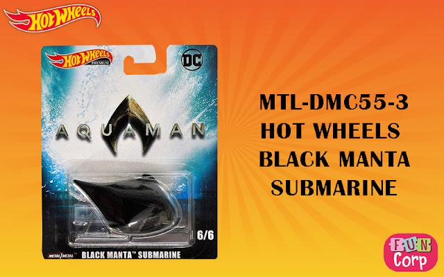 MTL-DMC55-3 HOT WHEELS BLACK MANTA SUBMARINE