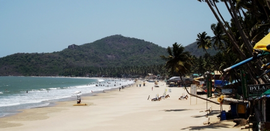 View from Palolem Beach in Goa, India