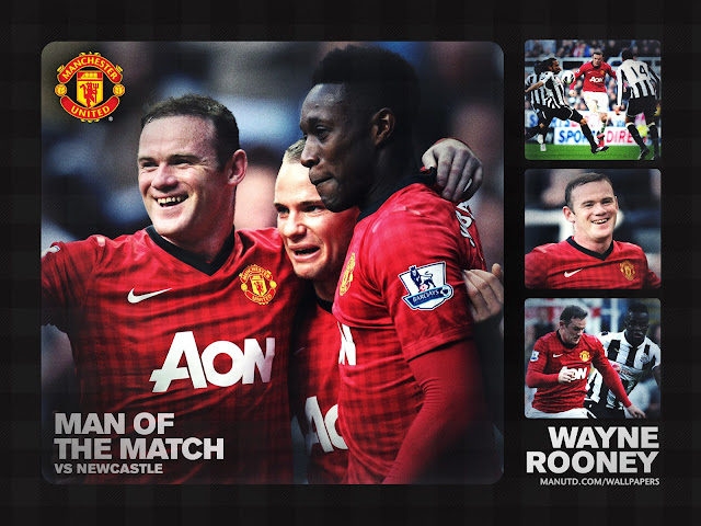 wallpaper image pictures desktop wallpaper Wayne Rooney, Man of the Match vs Newcastle