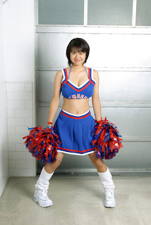 Kyoko Kamidozono Japanese Hot Idol Sexy Cheerleaders Uniform 6