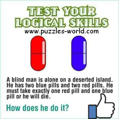 Two Blue pills and Two Red Pills Puzzle