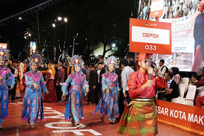 Kota Depok Ikut Meriahkan Karnaval Budaya Apeksi XVI 2023 di Makassar