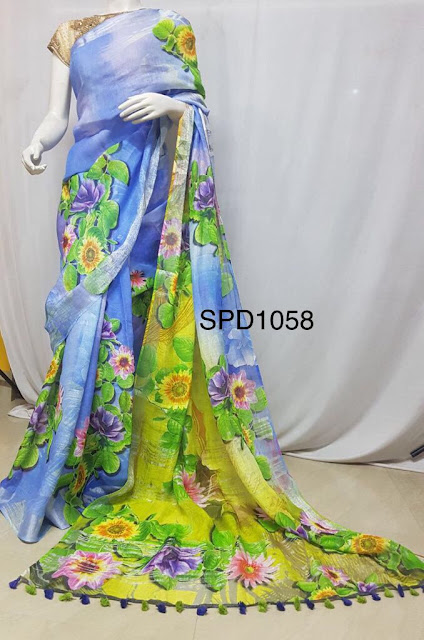 Digital Print Sarees