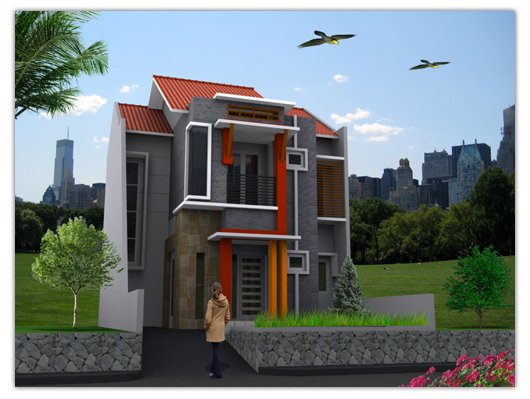Desain Rumah  Sederhana  2  Lantai  Kumpulan  Gambar  Rumah 