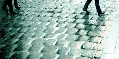 Gustave Caillebotte "rue de paris temps de pluie" détail