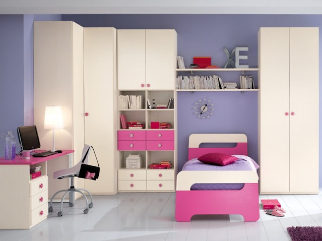 modern wardrobe with study table design