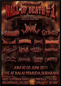 Flayer Wall Of Death  #1 (Need More Band Regist - Surabaya)