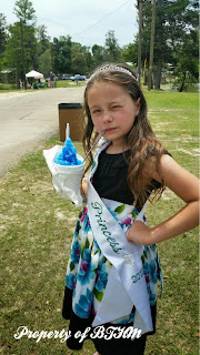 festival in park miss grace with snowball