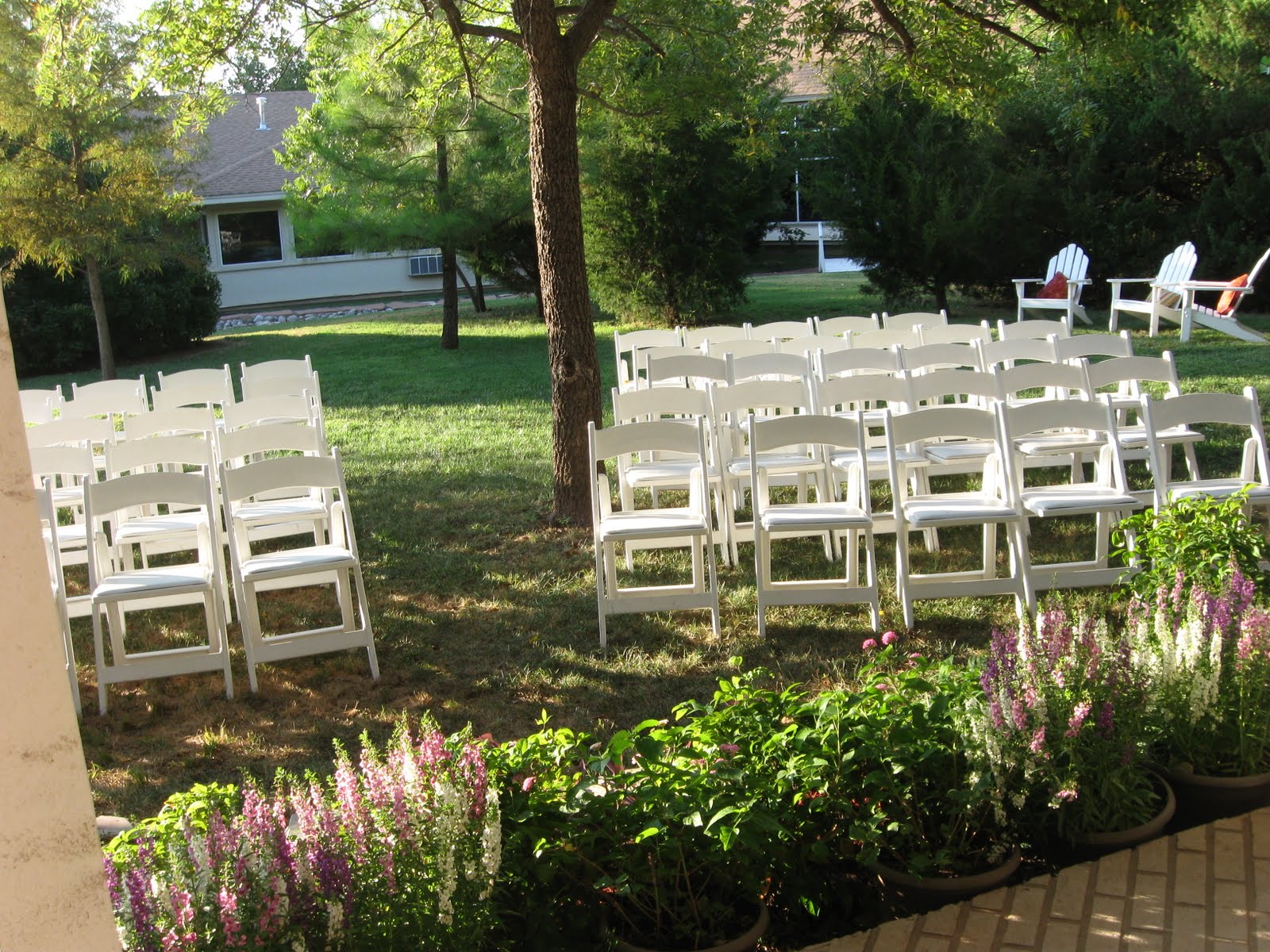 an Outside Garden Wedding