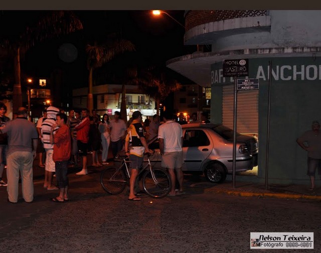 Acidente no centro de Siderópolis