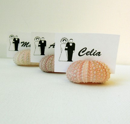 I love these urchin place card holders You get 10 for 15