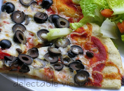 easy recipe home-made pizza vegetarian