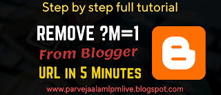 How to remove m=1 in blogger blog