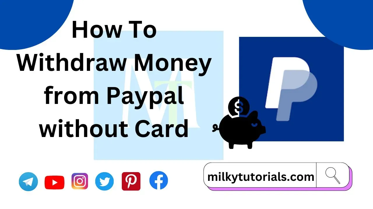 Paypal withdrawal without card