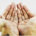 Hand on closeup in Isolated Background