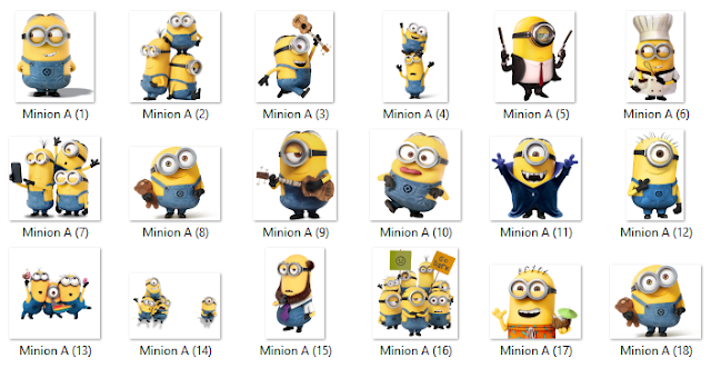 Gratis Download Kumpulan Gambar Minion Format PNG