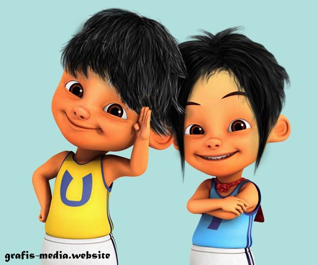 6 Gambar  Upin  Ipin  Sudah Dewasa Punya Rambut GRAFIS 